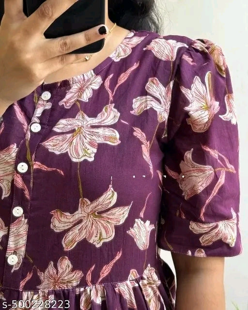 Printed Gown Kurta