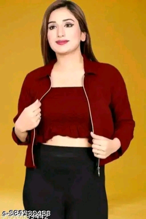 New trendy crop top to piece fantastic girl for women